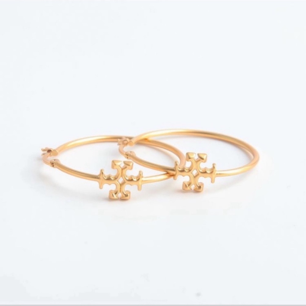 NWOT Tory Burch Eleanor Hoop Earring - Picture 3 of 4